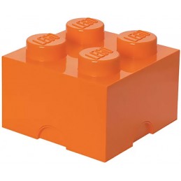 ROOM COPENHAGEN LEGO BRICK 4 KNOB ORANGE STORAGE