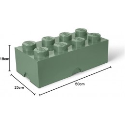 ROOM COPENHAGEN LEGO BRICK 8 KNOB GREEN STORAGE