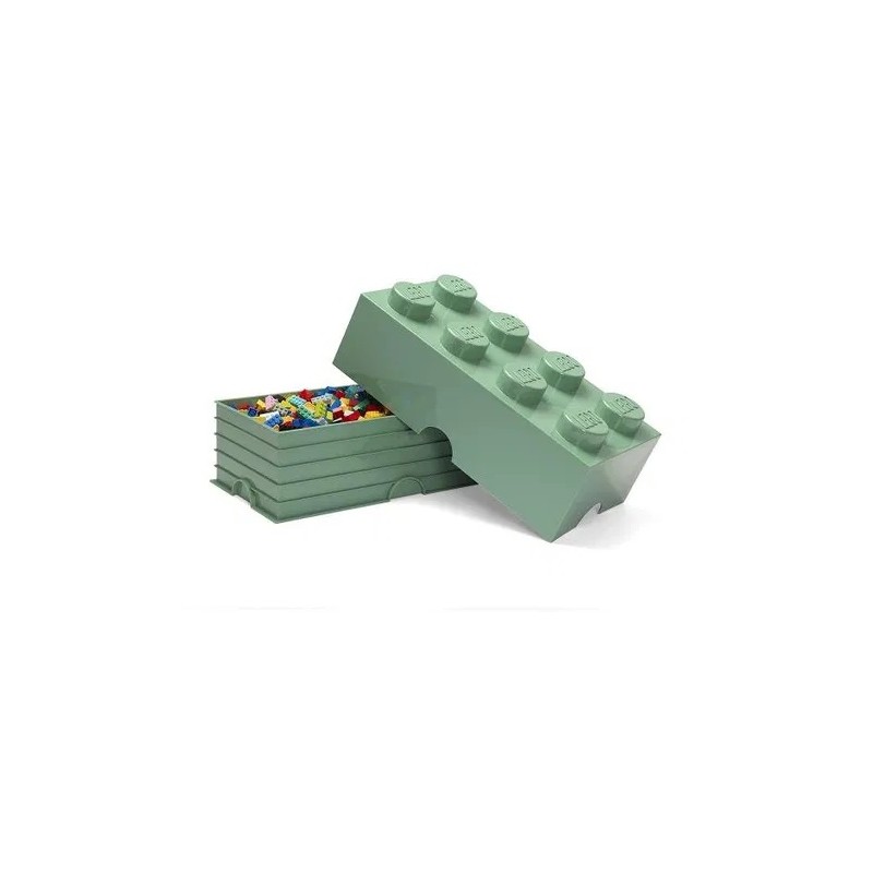 ROOM COPENHAGEN LEGO BRICK 8 KNOB GREEN STORAGE