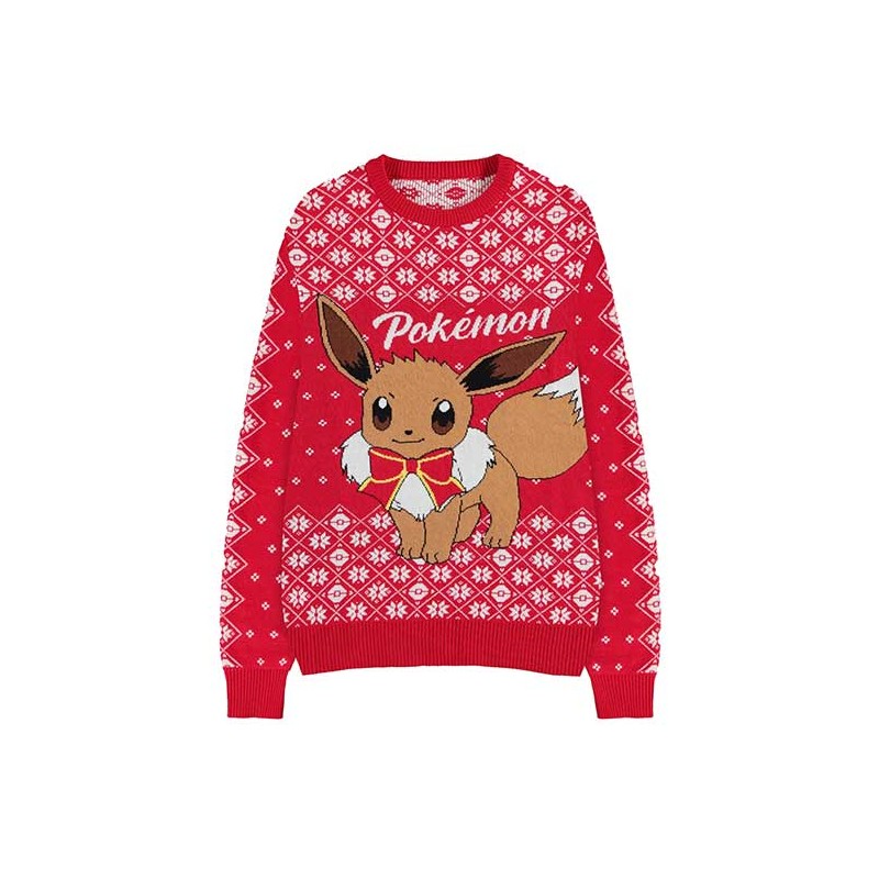 MAGLIONE POKEMON NATALE EEVEE TAGLIA L DIFUZED