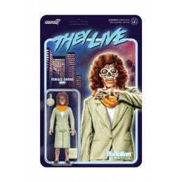 SUPER7 THEY LIVE FEMALE GHOUL GLOWING REACTION ACTION FIGURE