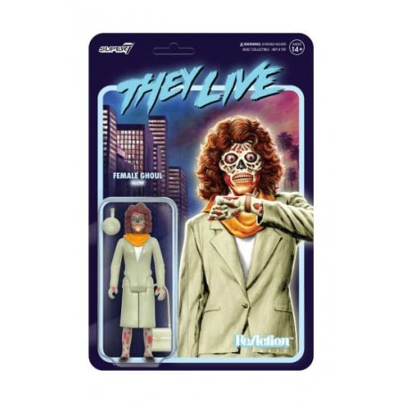 THEY LIVE FEMALE GHOUL GLOWING REACTION ACTION FIGURE