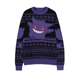 MAGLIONE POKEMON NATALE GENGAR TAGLIA L DIFUZED