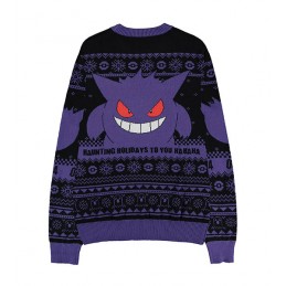 MAGLIONE POKEMON NATALE GENGAR TAGLIA L DIFUZED