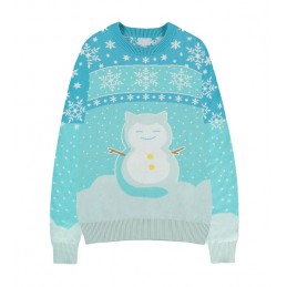 MAGLIONE POKEMON NATALE SNOW SNORLAX PIKACHU TAGLIA L DIFUZED