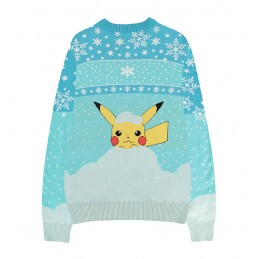 MAGLIONE POKEMON NATALE SNOW SNORLAX PIKACHU TAGLIA L DIFUZED