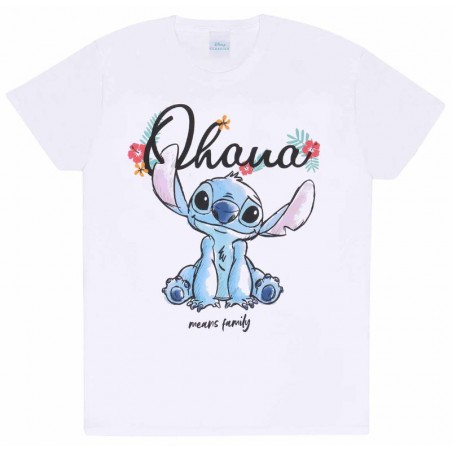 MAGLIA T-SHIRT DISNEY STITCH OHANA MEANS FAMILY TAGLIA L