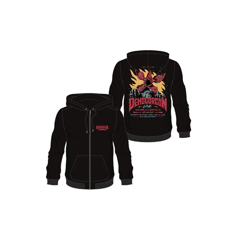 DIFUZED ZIP HOODIE STRANGER THINGS DEMOGORGON L SIZE