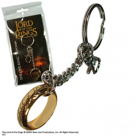 THE LORD OF THE RINGS THE ONE RING METAL KEYCHAIN ANELLO PORTACHIAVI