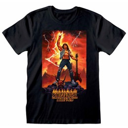 HEROES INC T-SHIRT STRANGER THINGS EDDIE ROCKS L SIZE