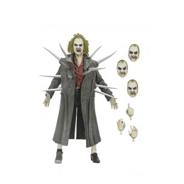 BEETLEJUICE 1988 TRENCHCOAT SPIKES INFERNO ROOM DELUXE ACTION FIGURE NECA