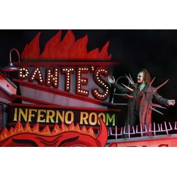 BEETLEJUICE 1988 TRENCHCOAT SPIKES INFERNO ROOM DELUXE ACTION FIGURE NECA