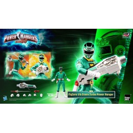 POWER RANGERS TURBO GREEN TURBO POWER RANGER 30CM ACTION FIGURE THREEZERO