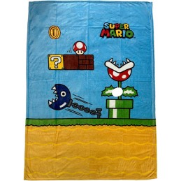 SUPER MARIO LEVEL COPERTA IN PILE 130X180CM LYO