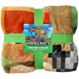 MINECRAFT CHARACTERS COPERTA IN PILE 130X180CM LYO