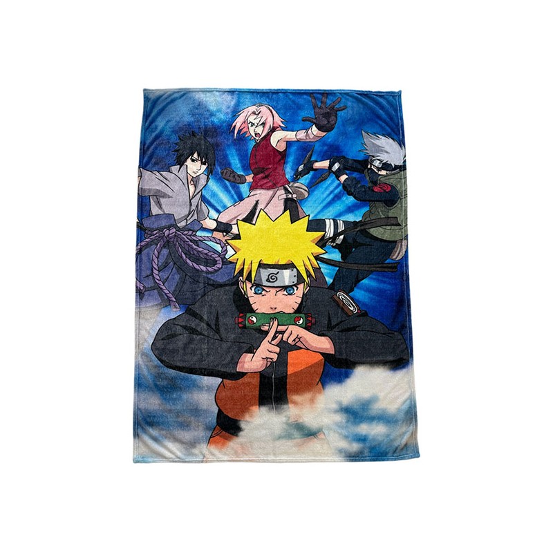 NARUTO SHIPPUDEN TEAM 7 COPERTA IN PILE 130X180CM LYO