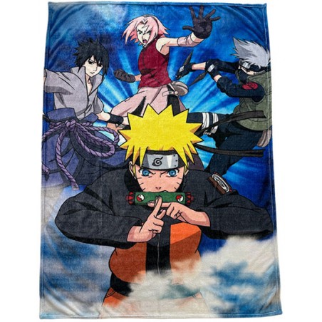 NARUTO SHIPPUDEN TEAM 7 COPERTA IN PILE 130X180CM