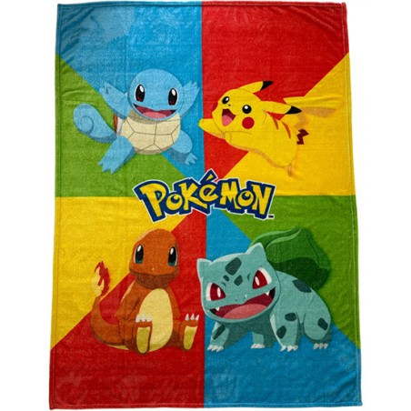 POKEMON STARTERS COPERTA IN PILE 130X180CM