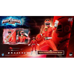 POWER RANGERS TURBO RED TURBO POWER RANGER 30CM ACTION FIGURE THREEZERO