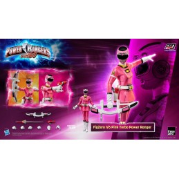 POWER RANGERS TURBO PINK TURBO POWER RANGER 30CM ACTION FIGURE THREEZERO