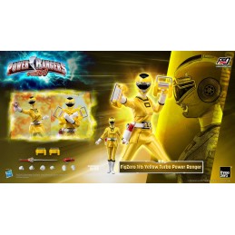 POWER RANGERS TURBO YELLOW TURBO POWER RANGER 30CM ACTION FIGURE THREEZERO