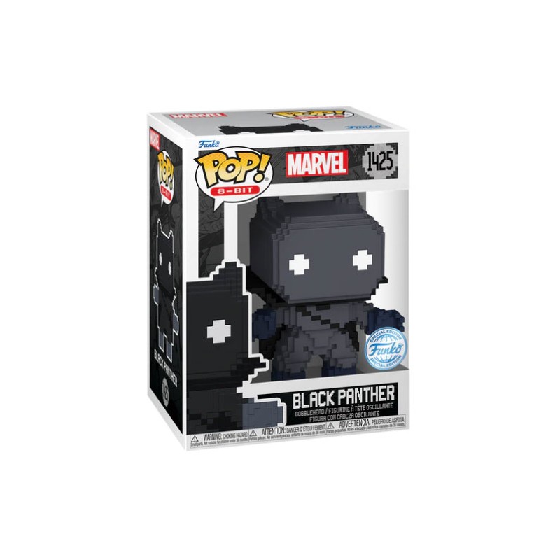 FUNKO POP! 8-bit MARVEL BLACK PANTHER BOBBLE HEAD KNOCKER FIGURE FUNKO