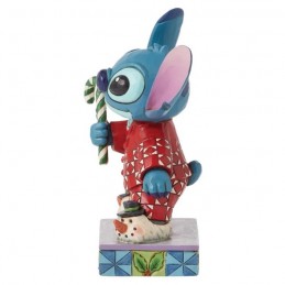 ENESCO LILO AND STITCH CHRISTMAS PJ STITCH STATUE FIGURE