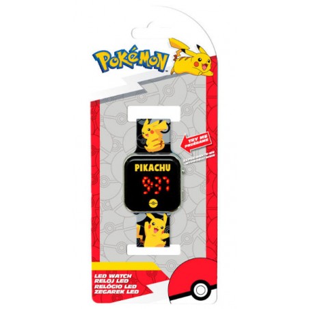 POKEMON PIKACHU DIGITAL WRISTWATCH BLACK