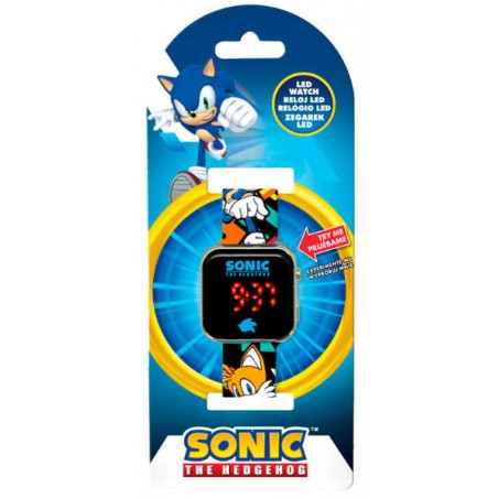 SONIC THE HEDGEHOG DIGITAL WRISTWATCH BLACK