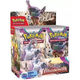 POKEMON SCARLATTO E VIOLETTO EVOLUZIONI A PALDEA BOOSTER BOX 36 BUSTE IN ITALIANO THE POKEMON COMPANY INTERNATIONAL