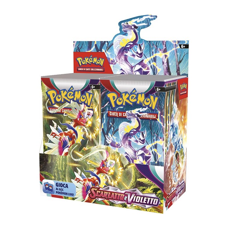 POKEMON SCARLATTO E VIOLETTO BOOSTER BOX 36 BUSTE IN ITALIANO THE POKEMON COMPANY INTERNATIONAL