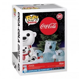 FUNKO POP! COCA-COLA POLAR BEAR WITH CUB BOBBLE HEAD FIGURE FUNKO