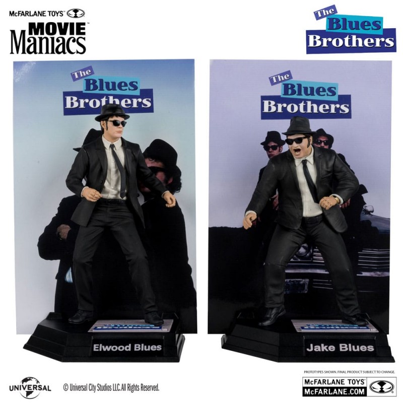 THE BLUES BROTHERS MOVIE MANIACS 2-PACK ACTION FIGURES MC FARLANE