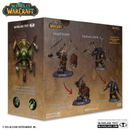 MC FARLANE WORLD OF WARCRAFT DWARF HUNTER & PANDAREN 2-PACK DELUXE ACTION FIGURE