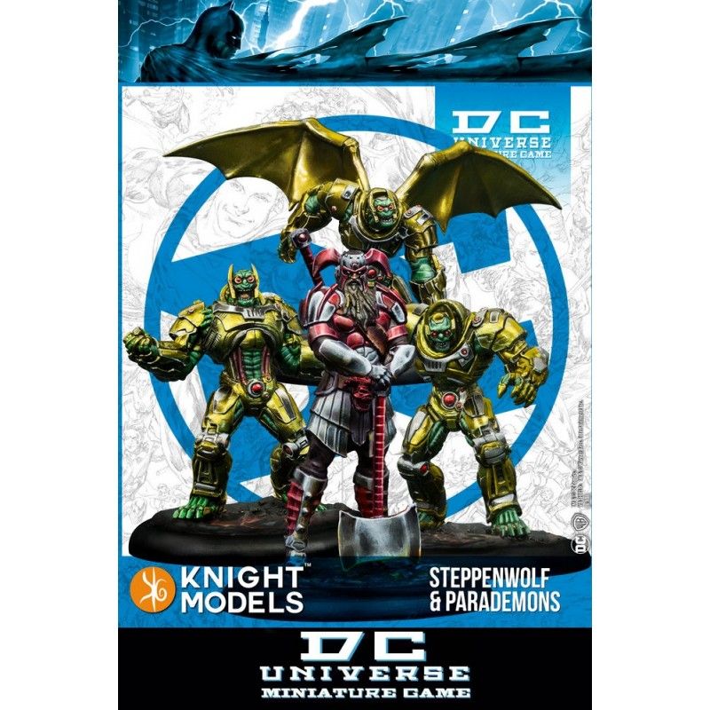 DC UNIVERSE MINIATURE GAME - STEPPENWOLF AND PARADEMONS MINI RESIN STATUE FIGURE KNIGHT MODELS
