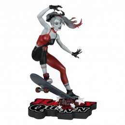 MC FARLANE DC DIRECT HARLEY QUINN RED WHITE & BLACK BY IVAN TAO STATUE FIGURE