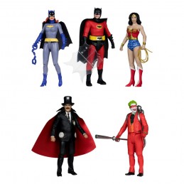 MC FARLANE DC RETRO BATMAN '66 SET 6x ACTION FIGURES