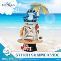 D-STAGE LILO AND STITCH DS-126 STITCH SUMMER VIBE STATUA FIGURE DIORAMA BEAST KINGDOM