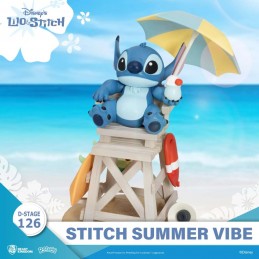 D-STAGE LILO AND STITCH DS-126 STITCH SUMMER VIBE STATUA FIGURE DIORAMA BEAST KINGDOM