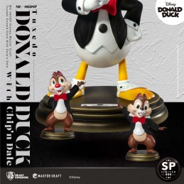 BEAST KINGDOM TUXEDO DONALD DUCK AND CHIP & DALE MASTER CRAFT PLATINUM VER. STATUE 40CM RESIN FIGURE