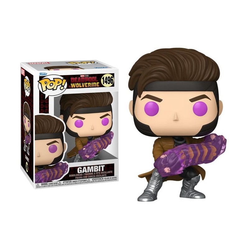 FUNKO POP! DEADPOOL & WOLVERINE GAMBIT BOBBLE HEAD FIGURE FUNKO