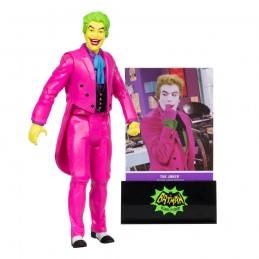 MC FARLANE DC MULTIVERSE BATMAN '66 THE JOKER BLACK LIGHT EDITION ACTION FIGURE