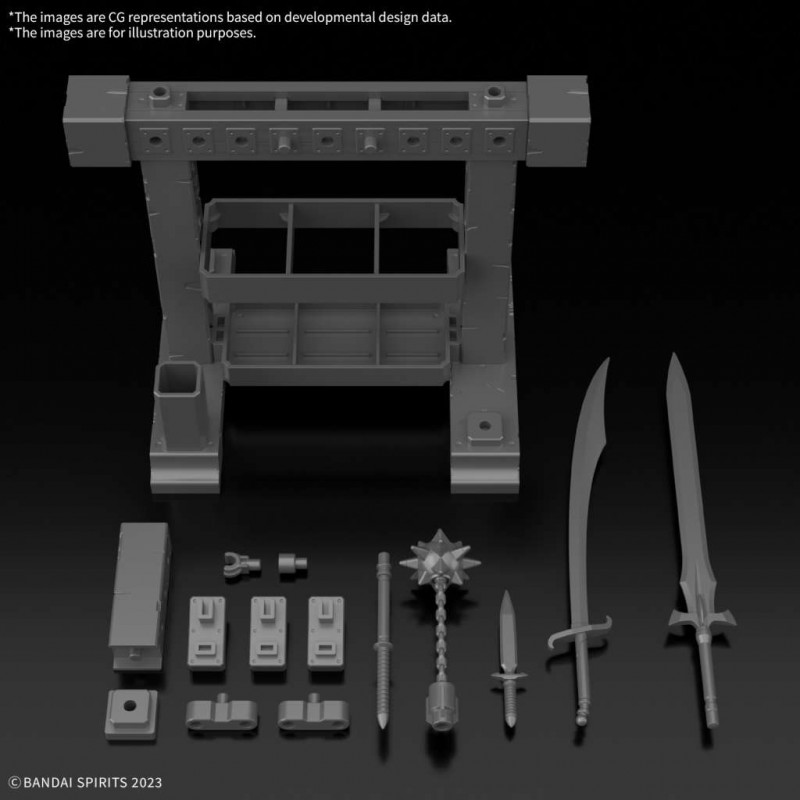 BANDAI 30MF ITEM SHOP 3 WEAPON OPTION FOR MODEL KIT