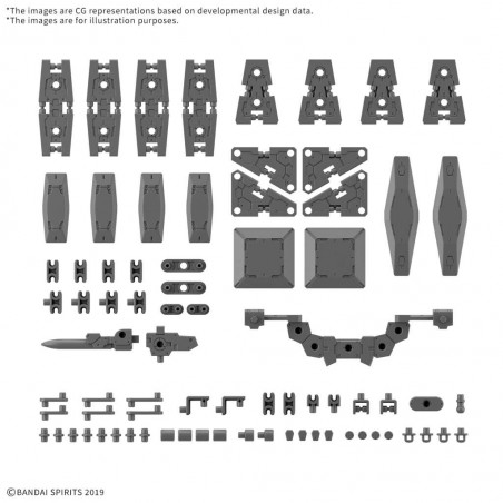 30MM OPTION PARTS SET 19 MULTI SHIELD FOR MODEL KIT