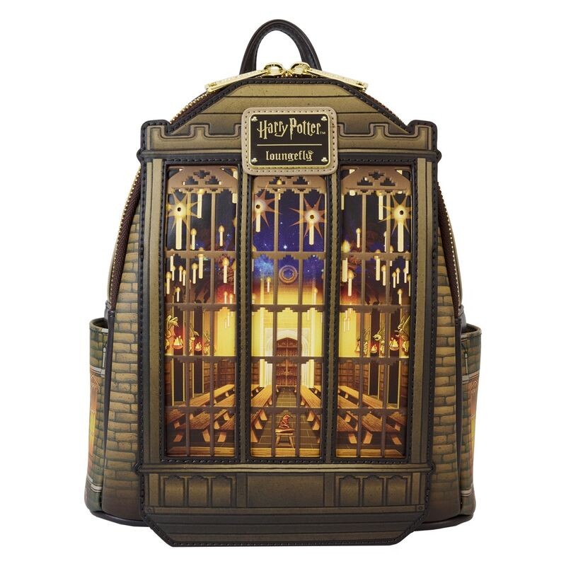 LOUNGEFLY HARRY POTTER THE GREAT HALL LOUNGEFLY MINI BACKPACK LIGHT UP