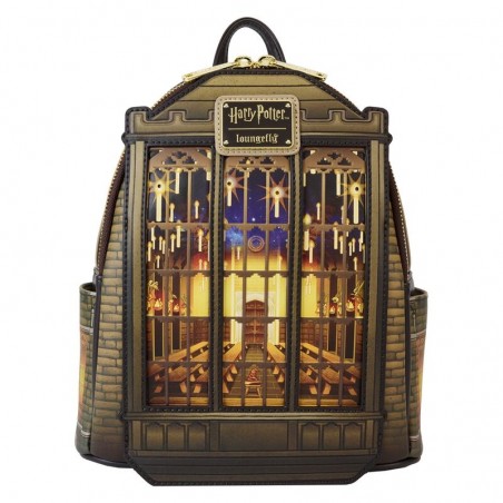 HARRY POTTER THE GREAT HALL LOUNGEFLY MINI BACKPACK LIGHT UP