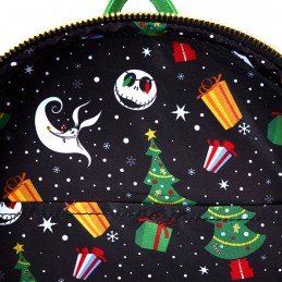 LOUNGEFLY THE NIGHTMARE BEFORE CHRISTMAS TOWN LOUNGEFLY MINI BACKPACK GLOW IN THE DARK