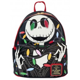 THE NIGHTMARE BEFORE CHRISTMAS JACK LOUNGEFLY MINI ZAINO GLOW IN THE DARK LOUNGEFLY