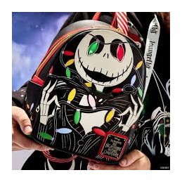 LOUNGEFLY THE NIGHTMARE BEFORE CHRISTMAS JACK LOUNGEFLY MINI BACKPACK GLOW IN THE DARK