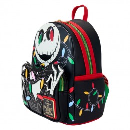 LOUNGEFLY THE NIGHTMARE BEFORE CHRISTMAS JACK LOUNGEFLY MINI BACKPACK GLOW IN THE DARK